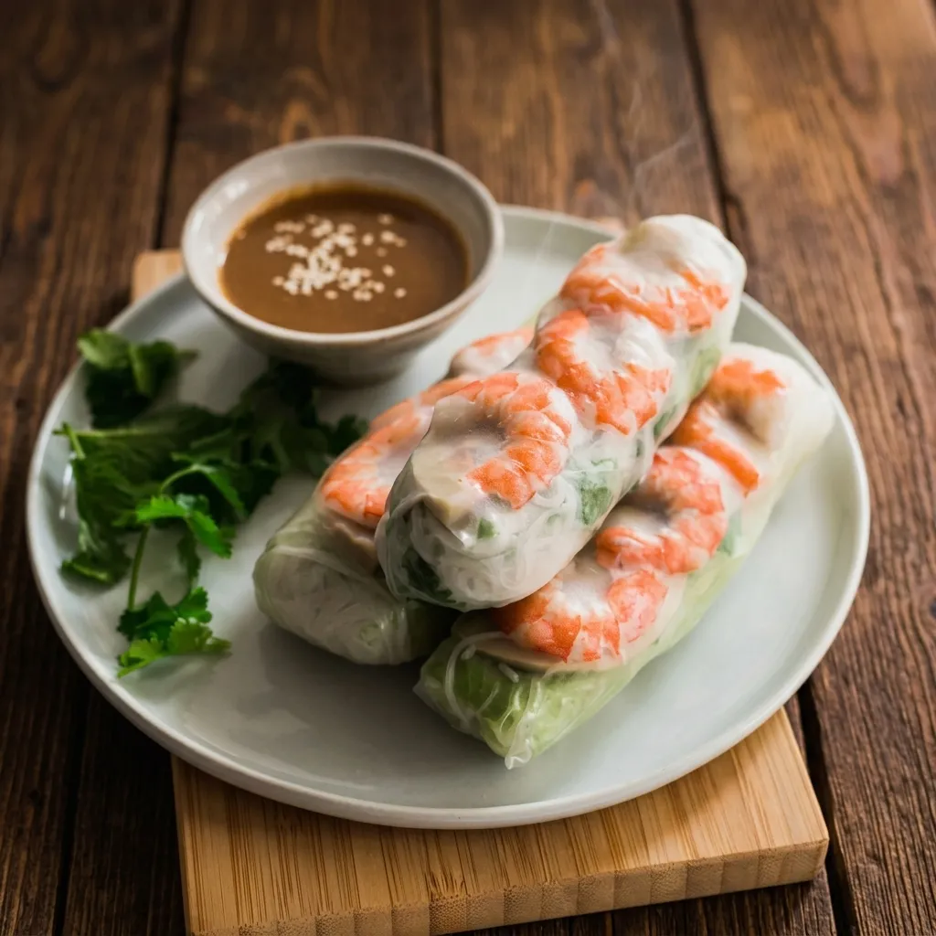Fresh shrimp salad rolls at S&T Vietnamese Kitchen, Calgary